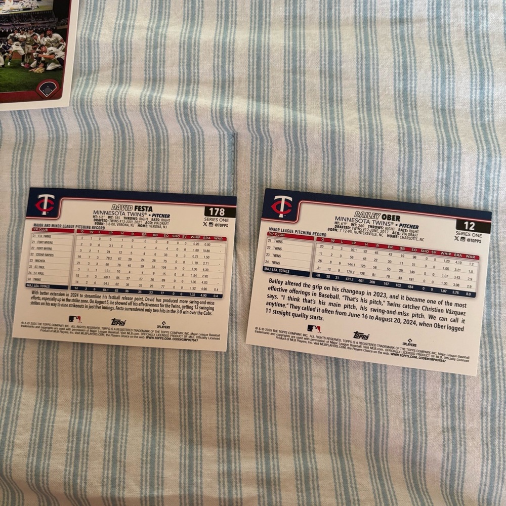 Minnesota twins topps baseball card - Picture 5 of 6